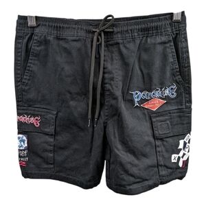 Brooklyn Cloth Drawstring Graphic Cargo Shorts Sz S